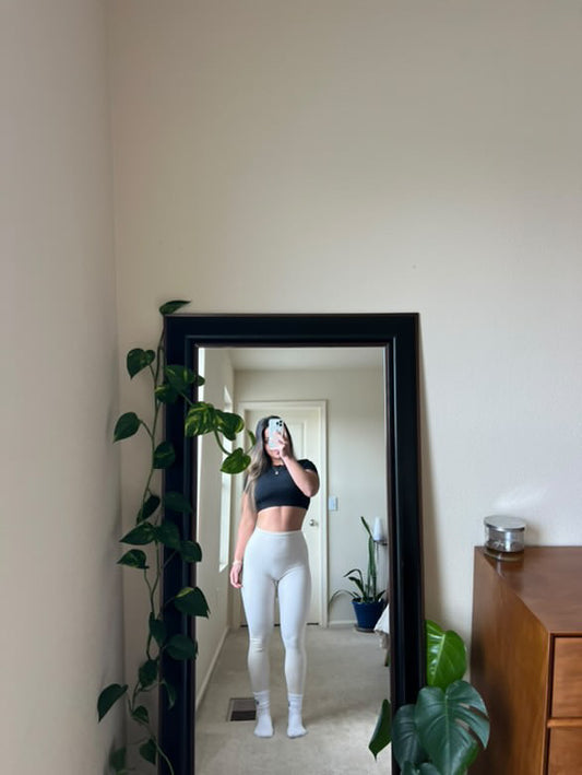 Performance Leggings (Sand Gray)