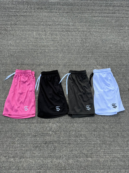 Lifting Mesh 7" Shorts (Pink)