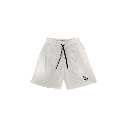 Lifting Mesh 7" Shorts (White)